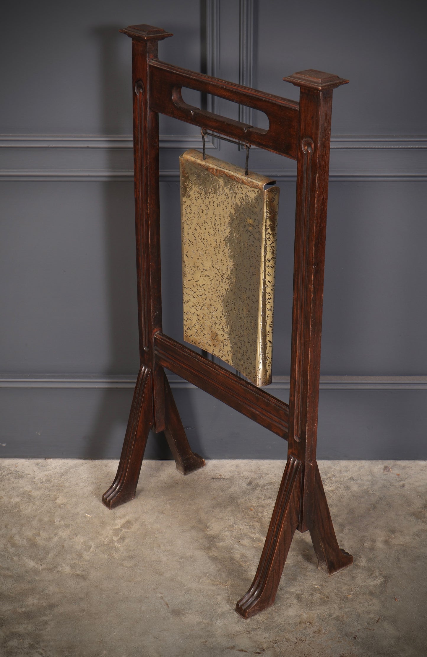 Oak & Brass Dinner Gong