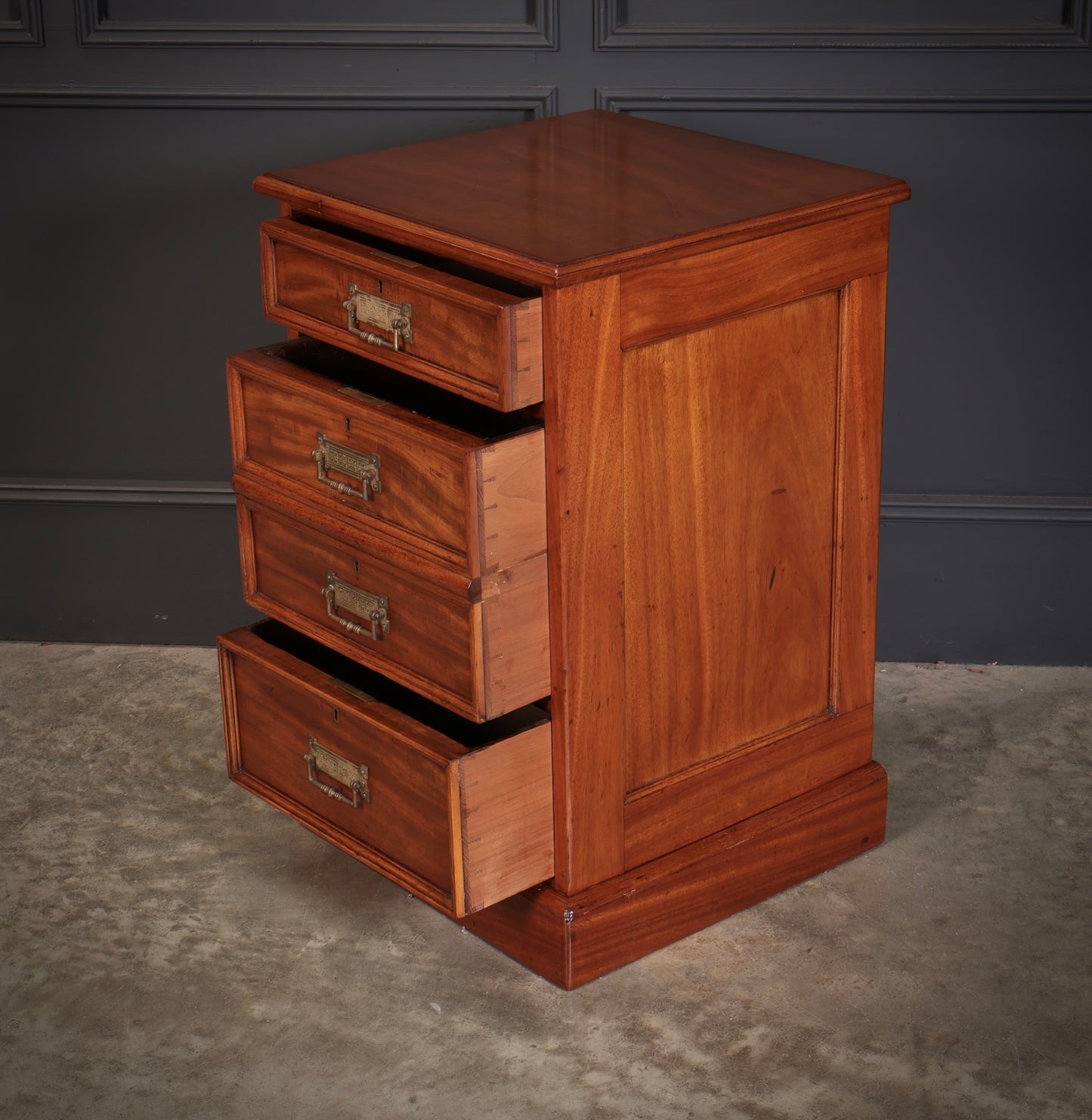 Pair of Large Victorian Mahogany Bedside Chests