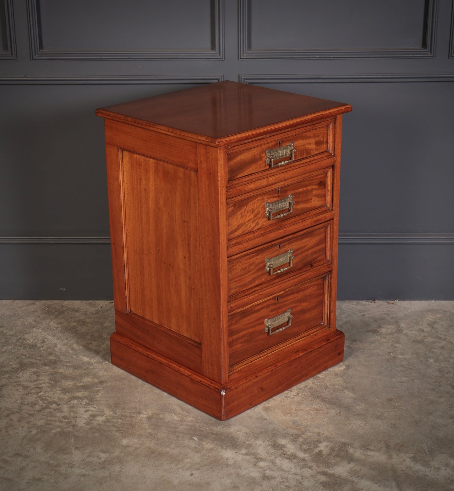 Pair of Large Victorian Mahogany Bedside Chests