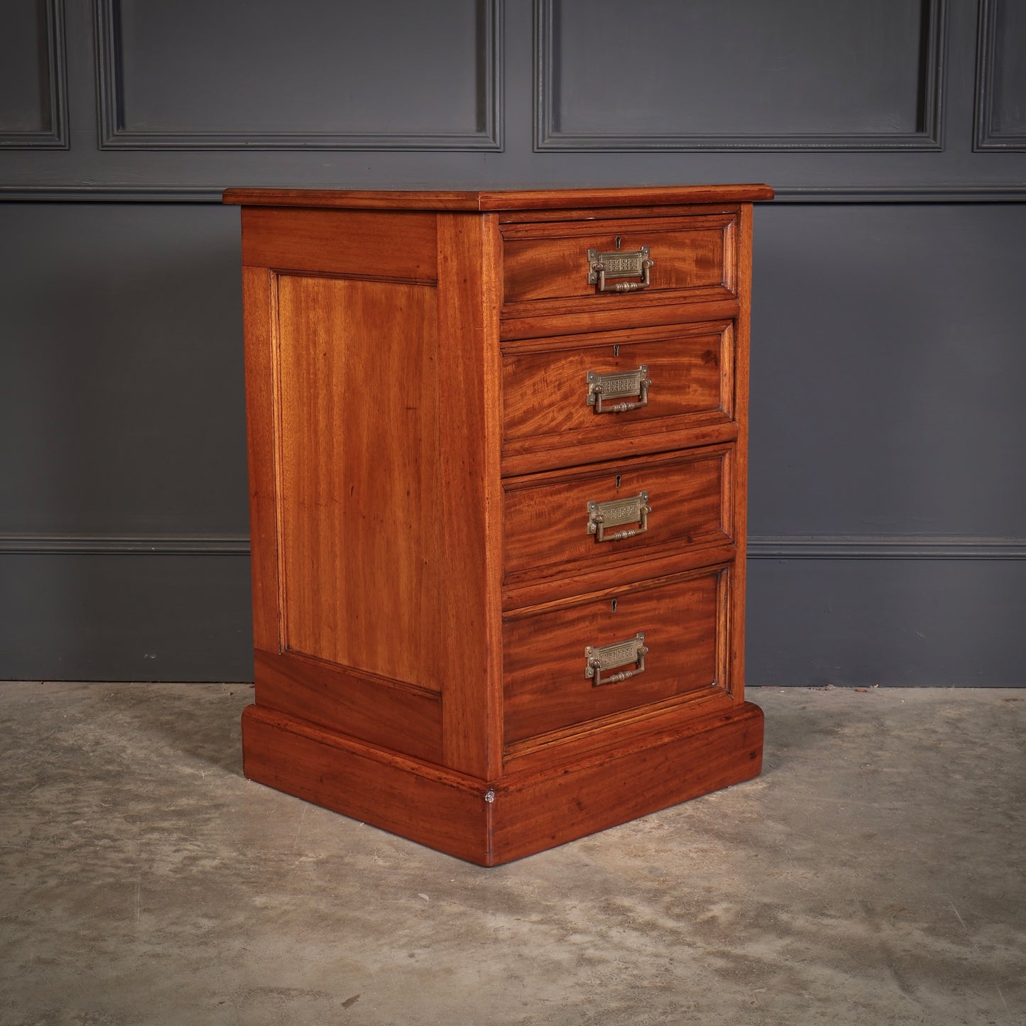 Pair of Large Victorian Mahogany Bedside Chests