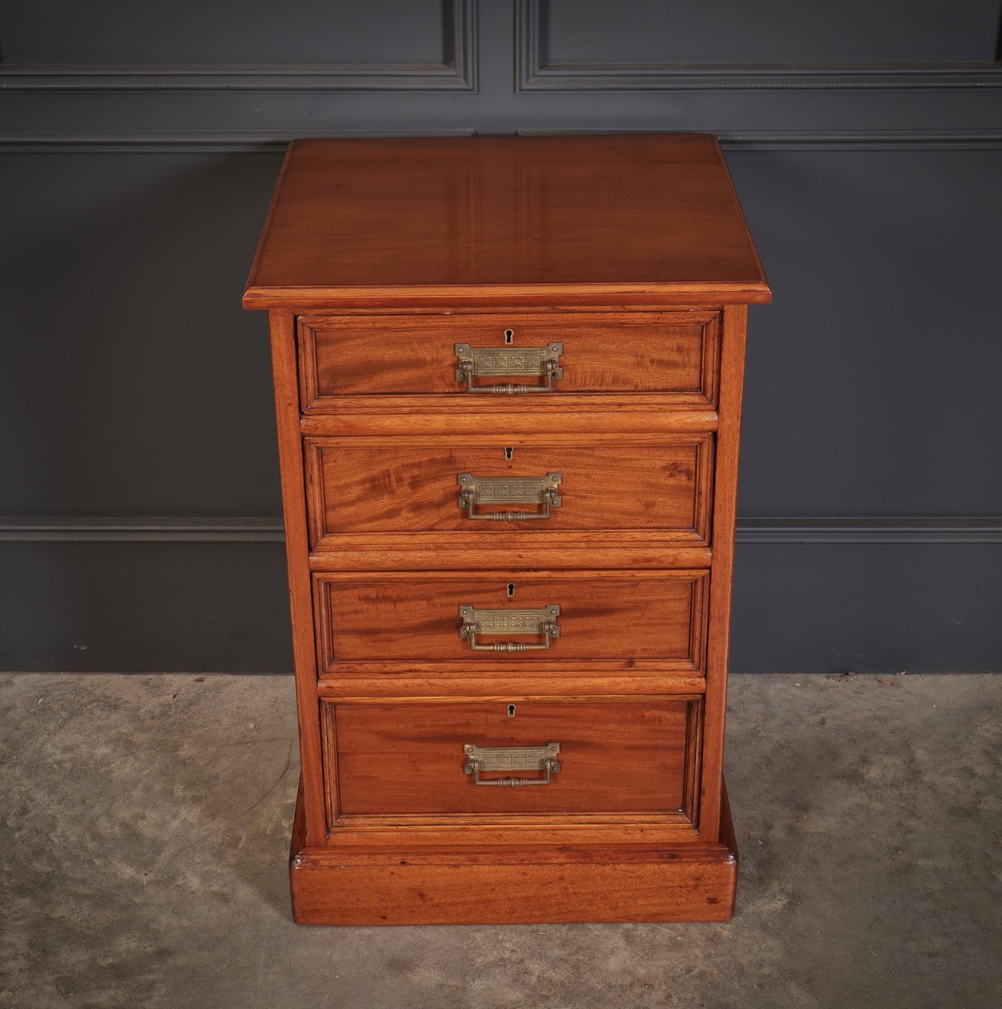 Pair of Large Victorian Mahogany Bedside Chests