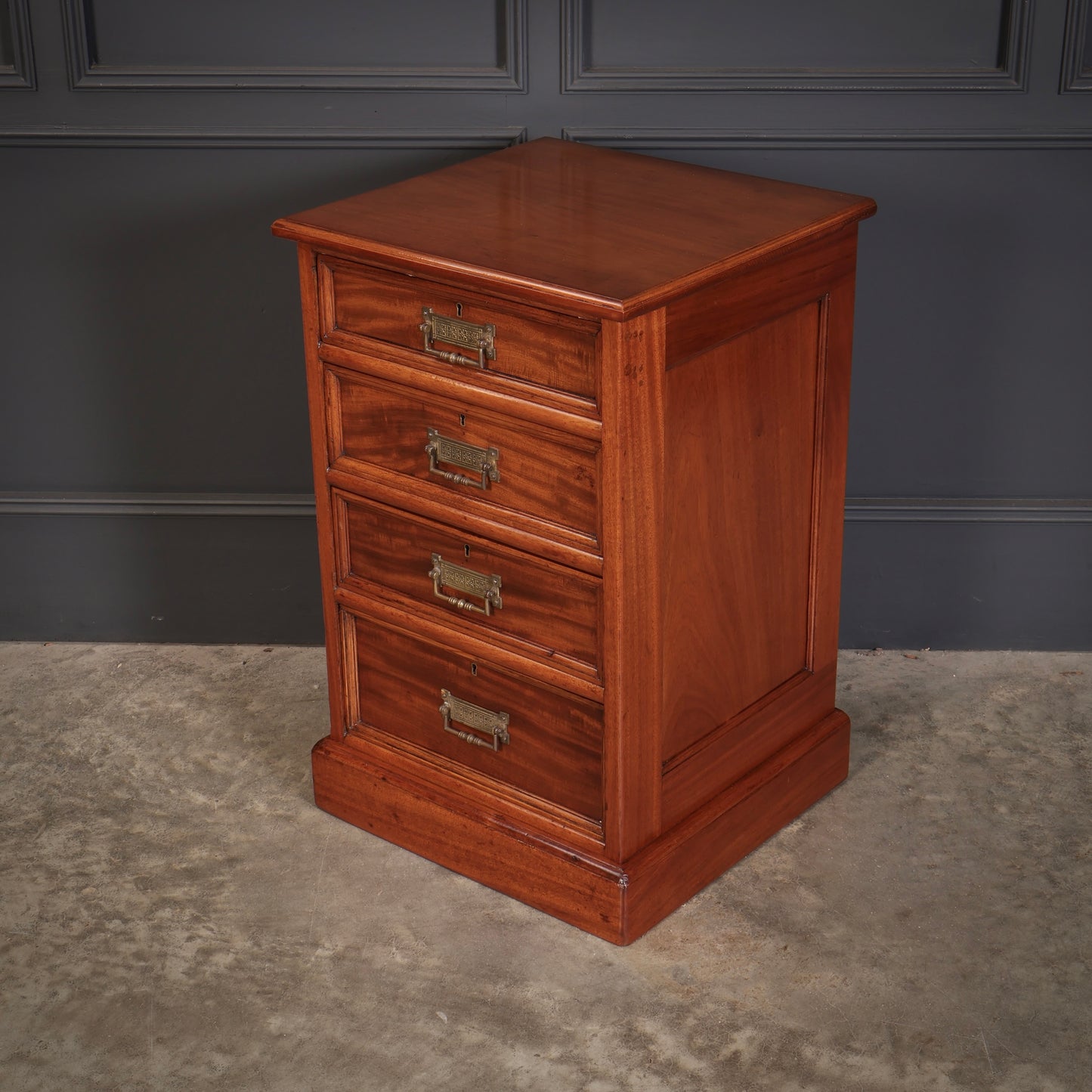 Pair of Large Victorian Mahogany Bedside Chests