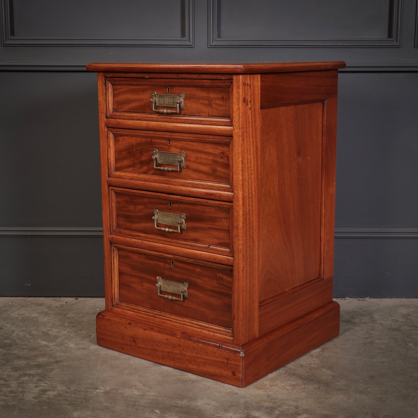 Pair of Large Victorian Mahogany Bedside Chests
