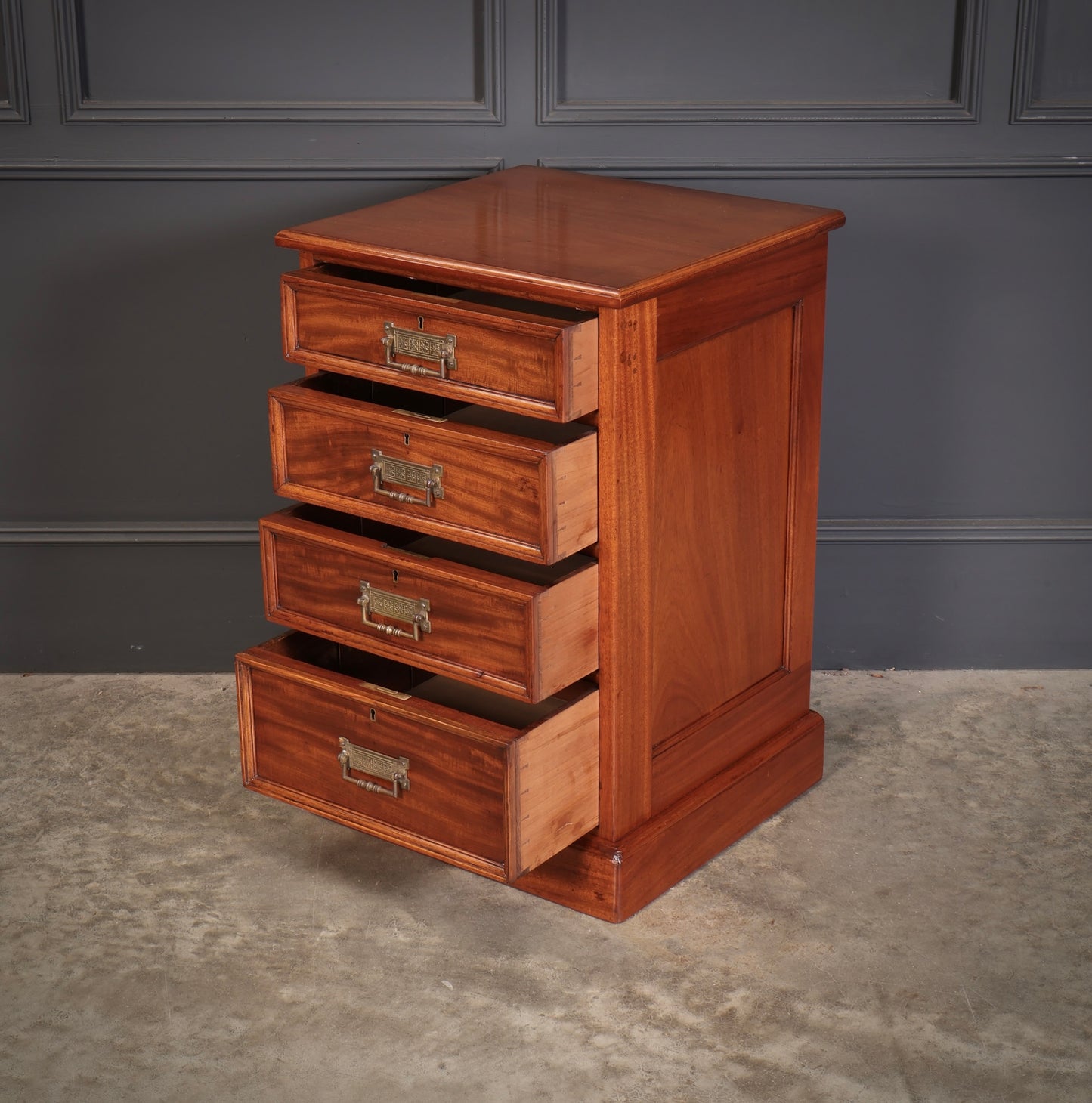 Pair of Large Victorian Mahogany Bedside Chests