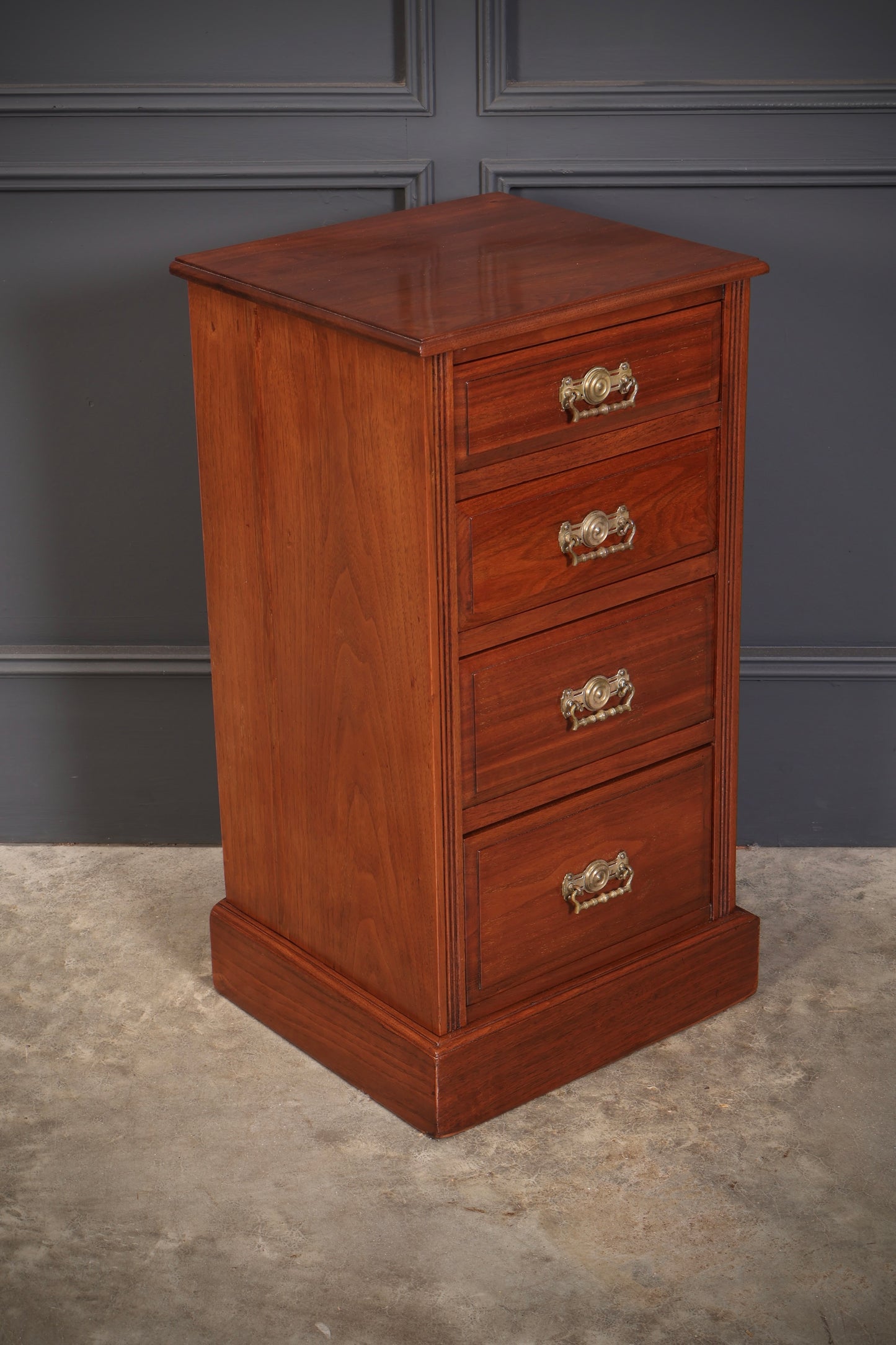 Pair of Late Victorian Walnut Bedside Chests