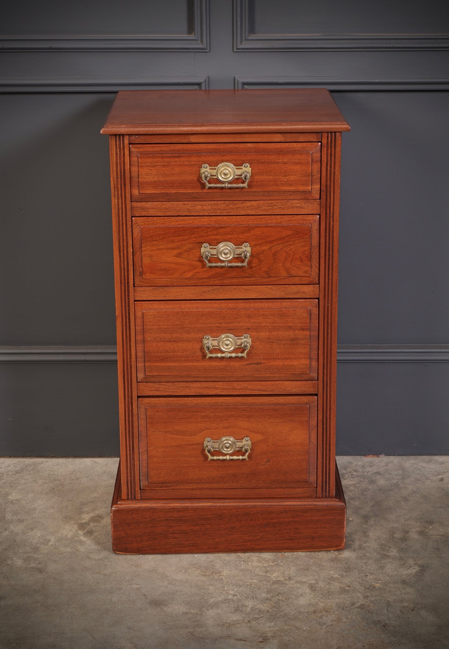 Pair of Late Victorian Walnut Bedside Chests