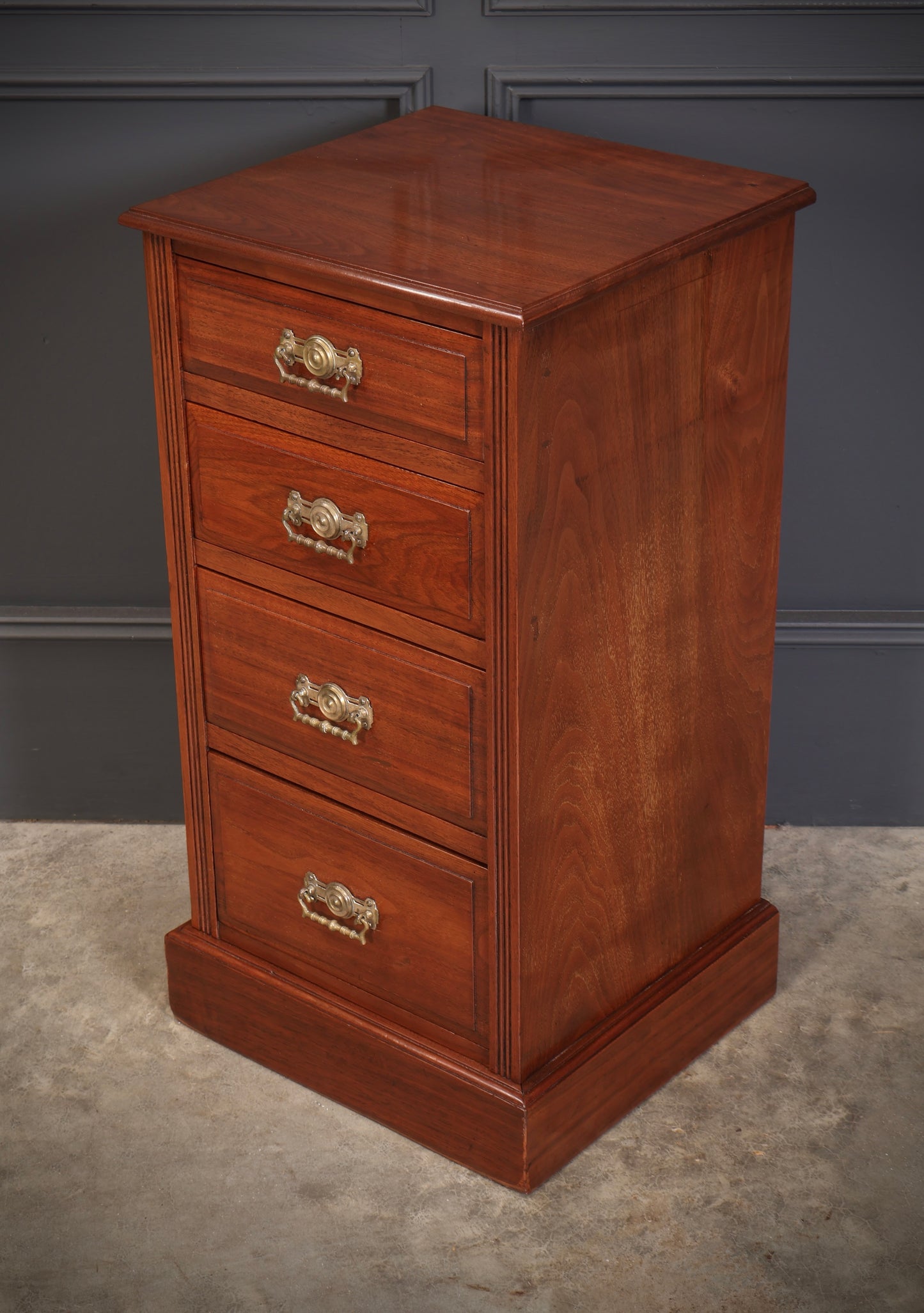 Pair of Late Victorian Walnut Bedside Chests