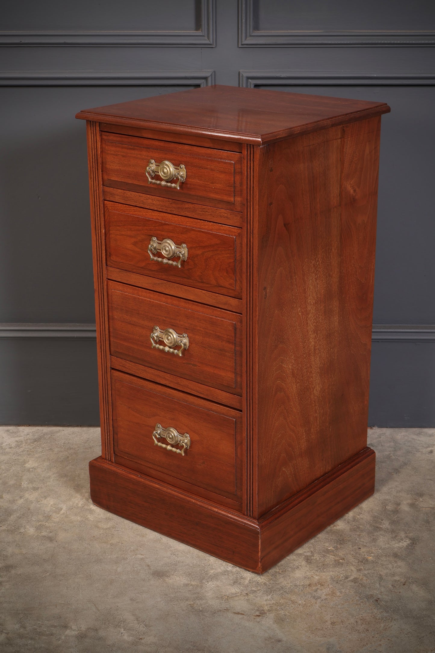 Pair of Late Victorian Walnut Bedside Chests