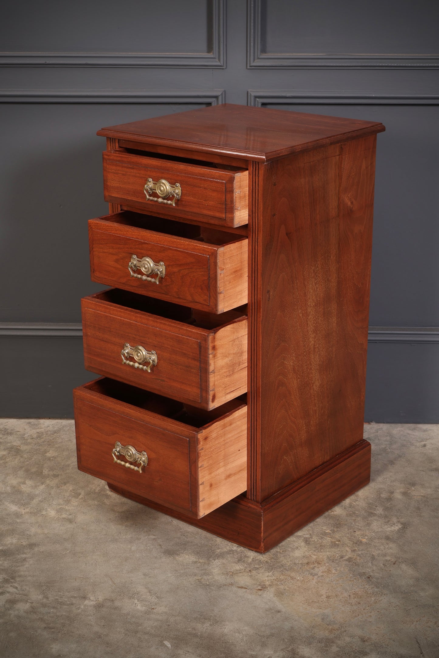 Pair of Late Victorian Walnut Bedside Chests
