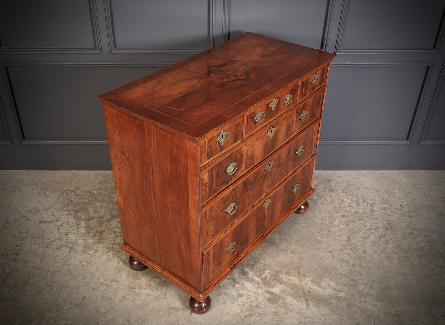 Queen Anne Walnut Chest of Drawers