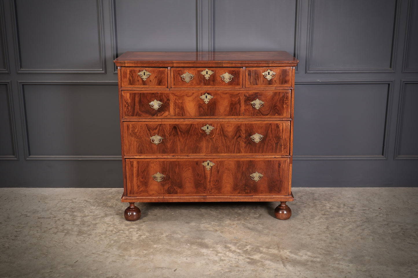 Queen Anne Walnut Chest of Drawers