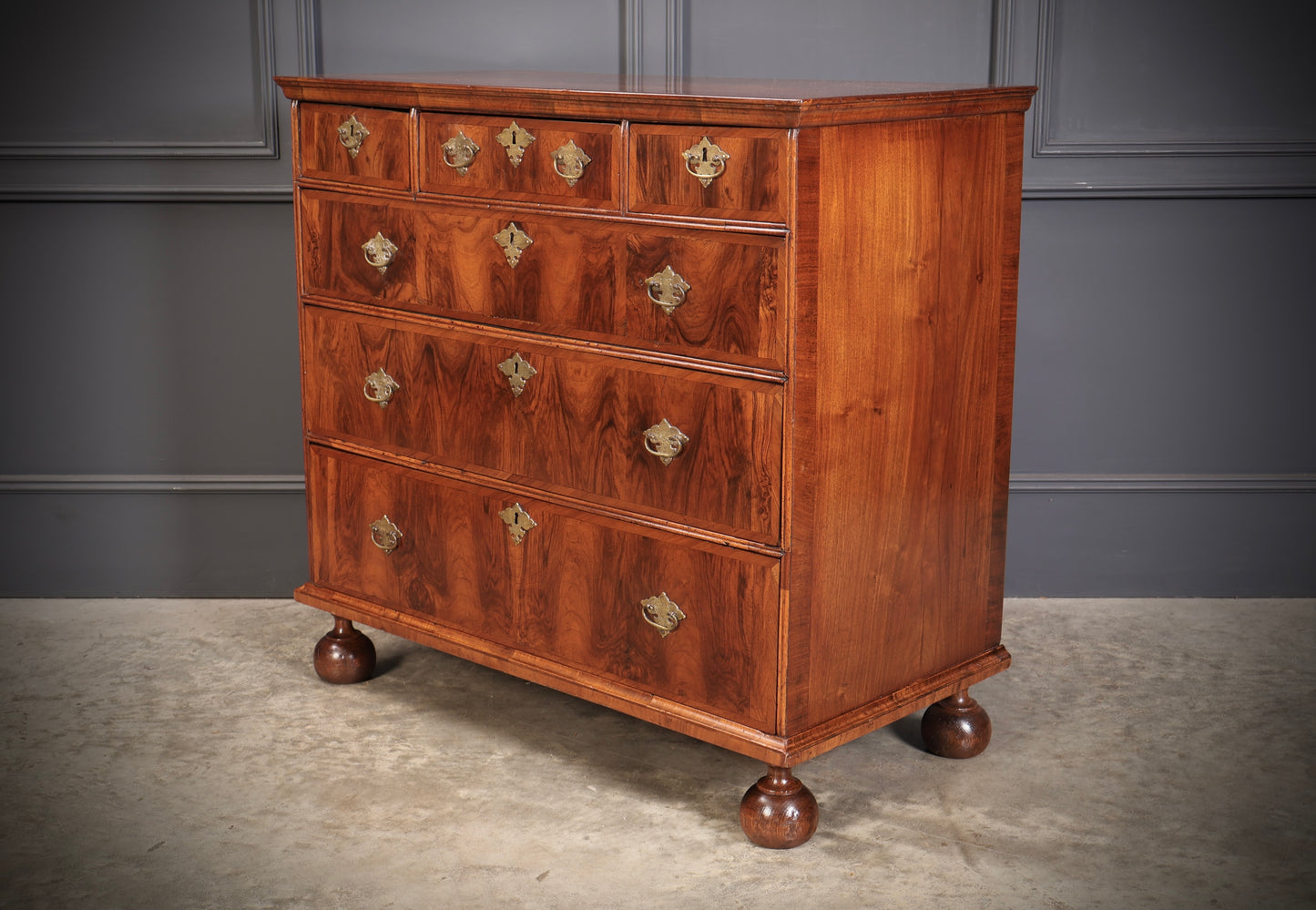 Queen Anne Walnut Chest of Drawers