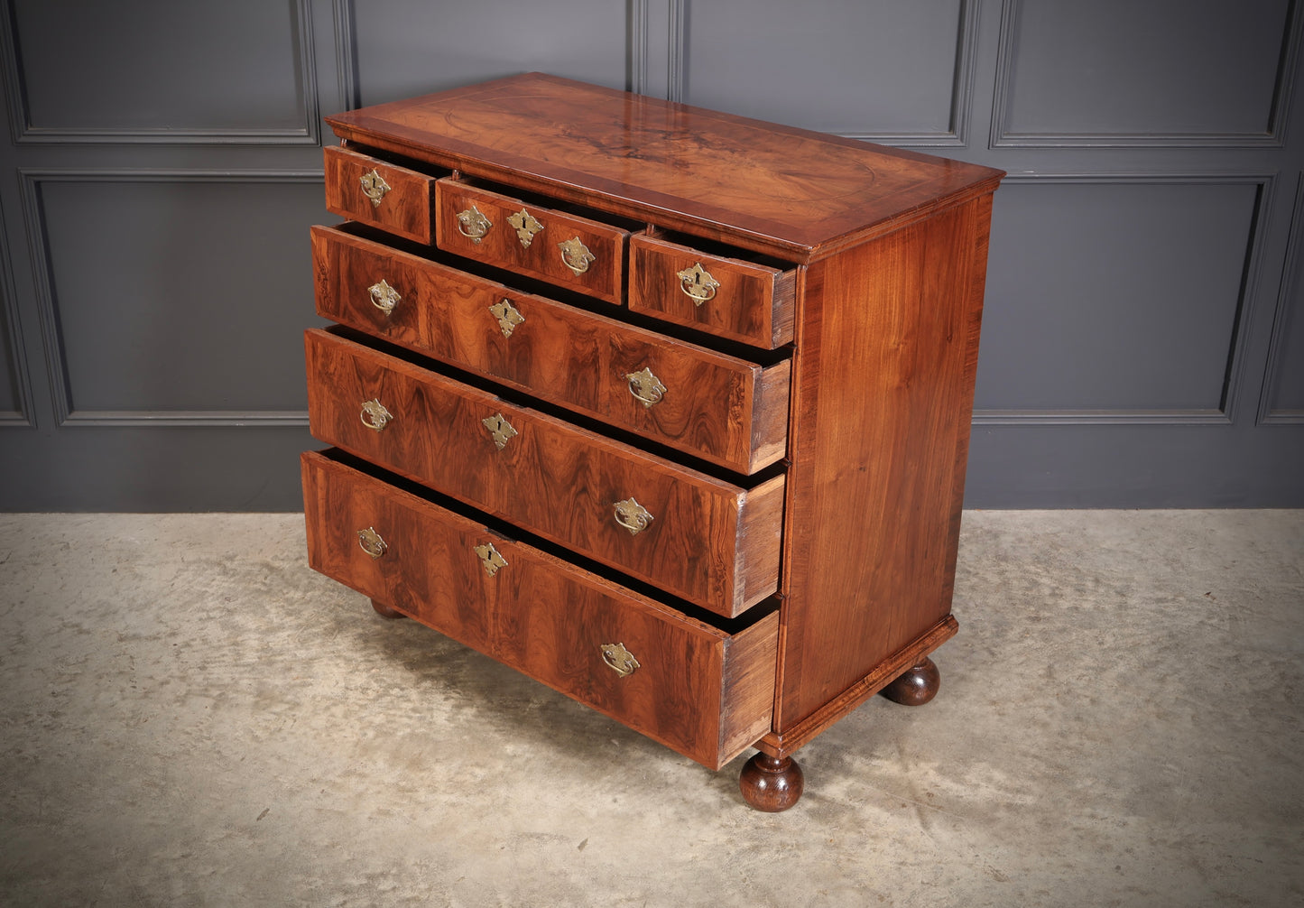 Queen Anne Walnut Chest of Drawers