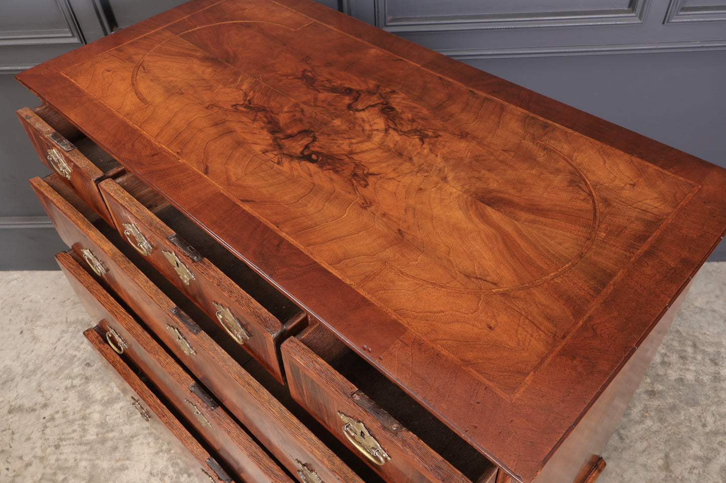 Queen Anne Walnut Chest of Drawers