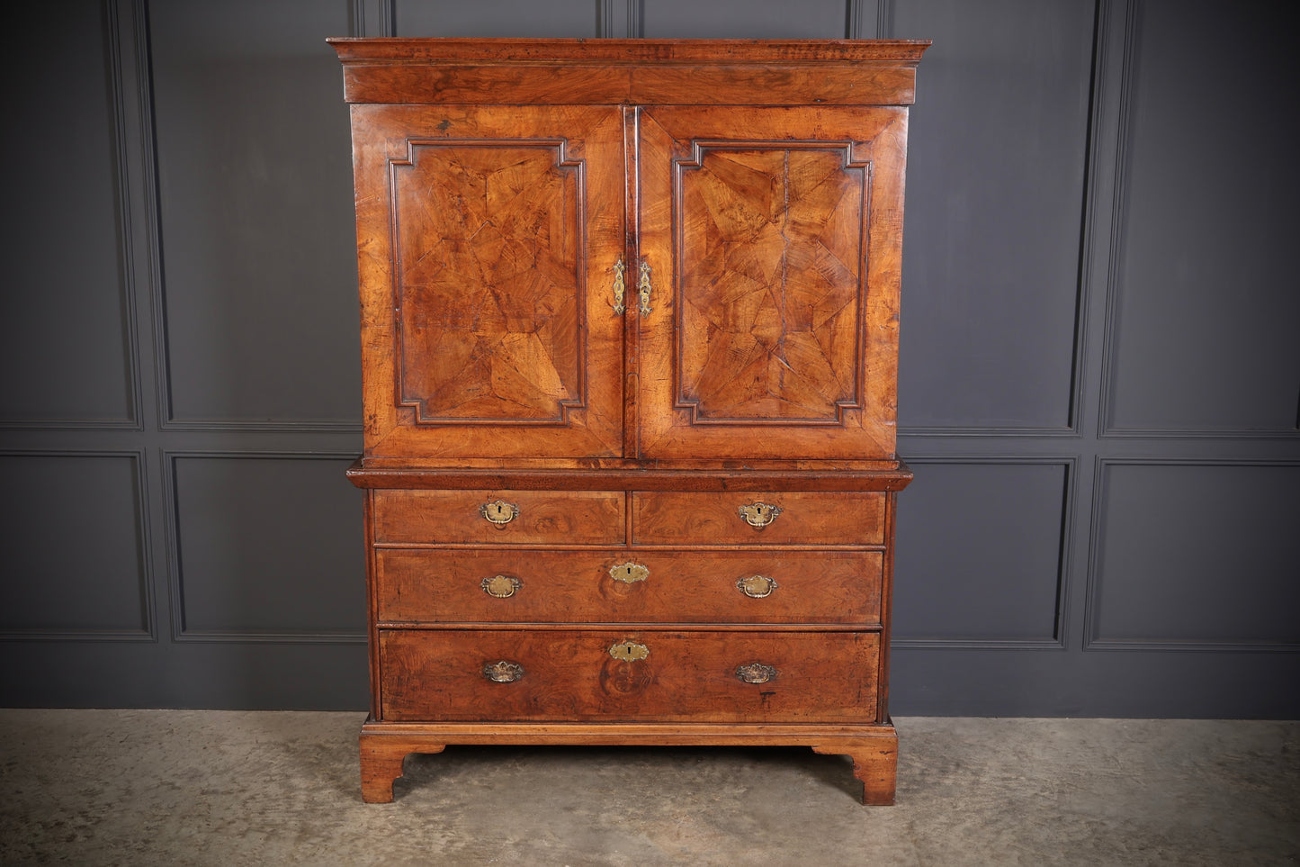 Queen Anne Walnut Hall Cupboard