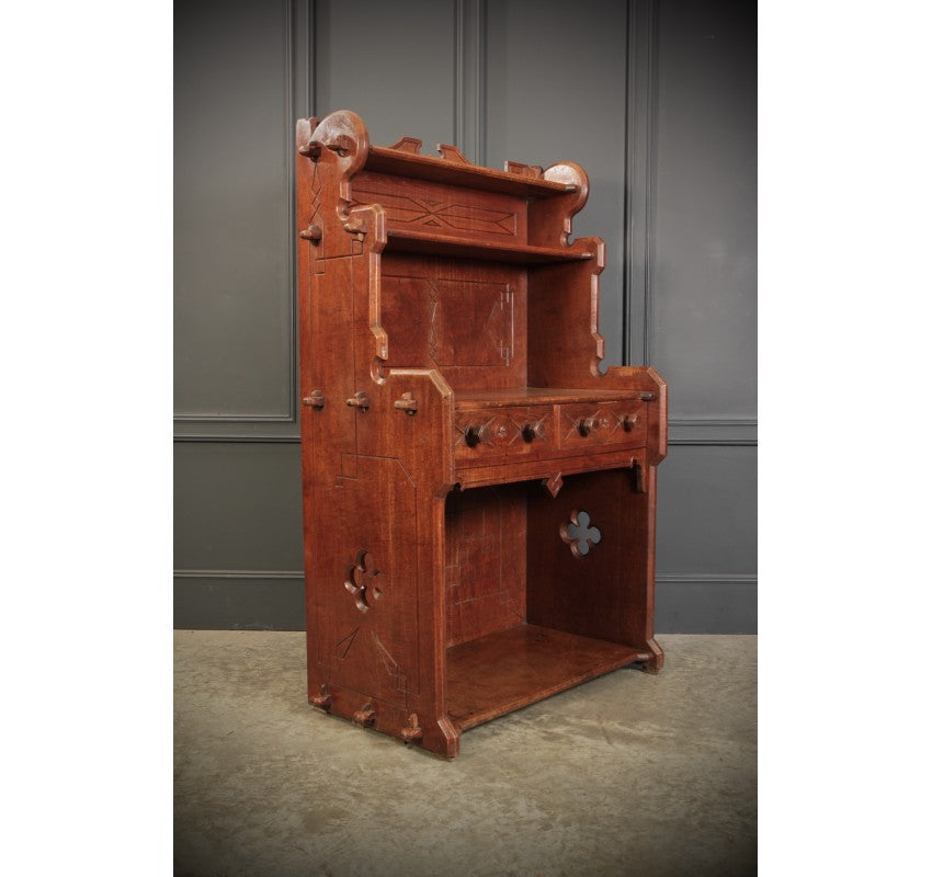 Rare Elm Dresser by Augustus Pugin