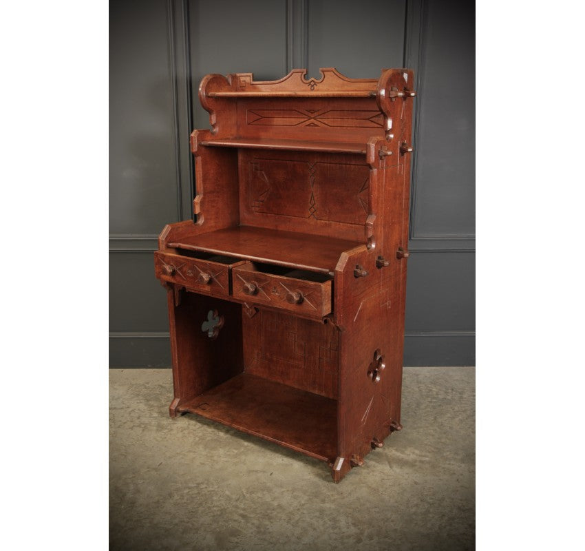 Rare Elm Dresser by Augustus Pugin