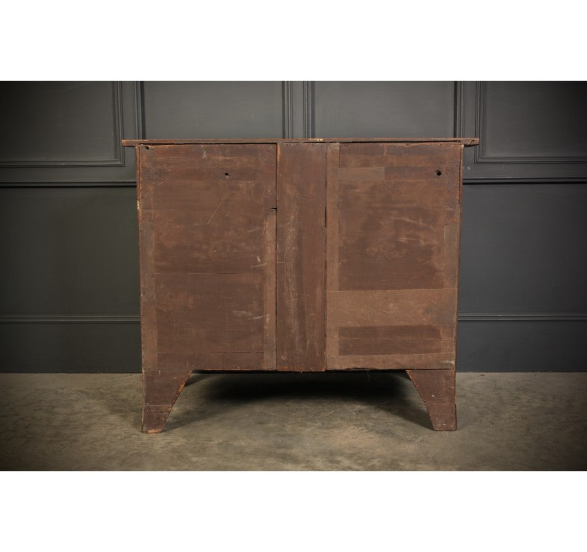 Rare Regency Mahogany Serpentine Shaped Chest of Drawers