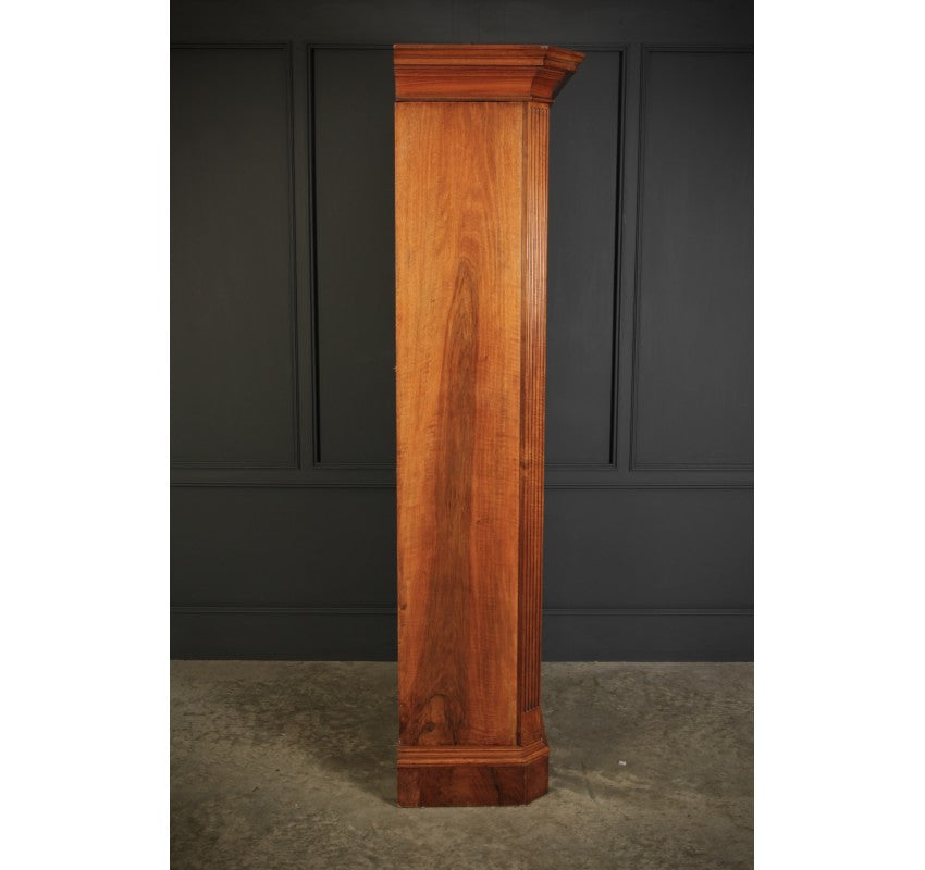Rare Slim Burr Walnut Cupboard