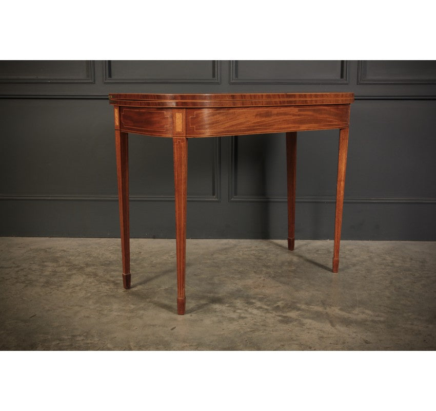 Regency Inlaid Mahogany Tea Table