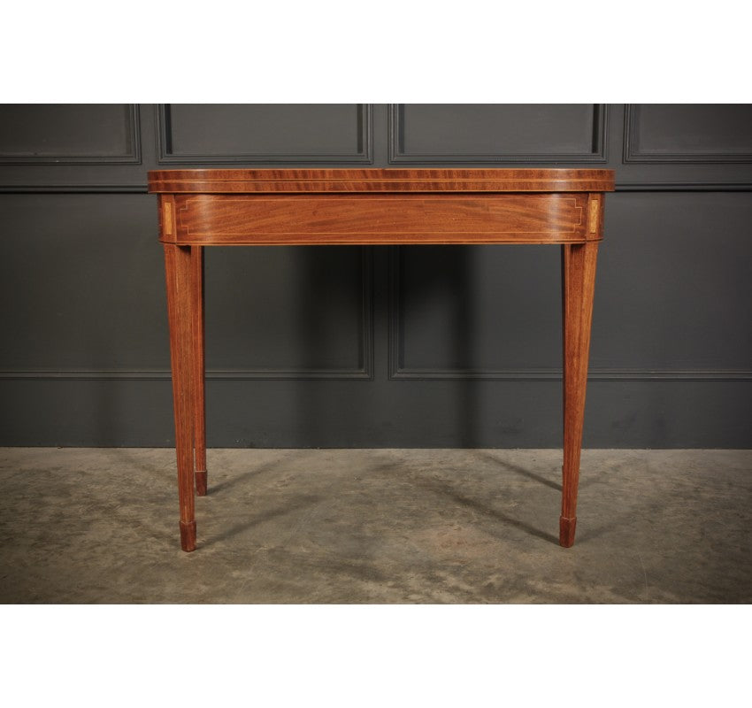 Regency Inlaid Mahogany Tea Table