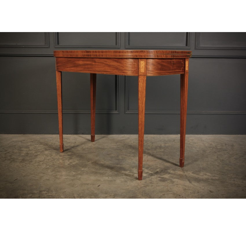 Regency Inlaid Mahogany Tea Table