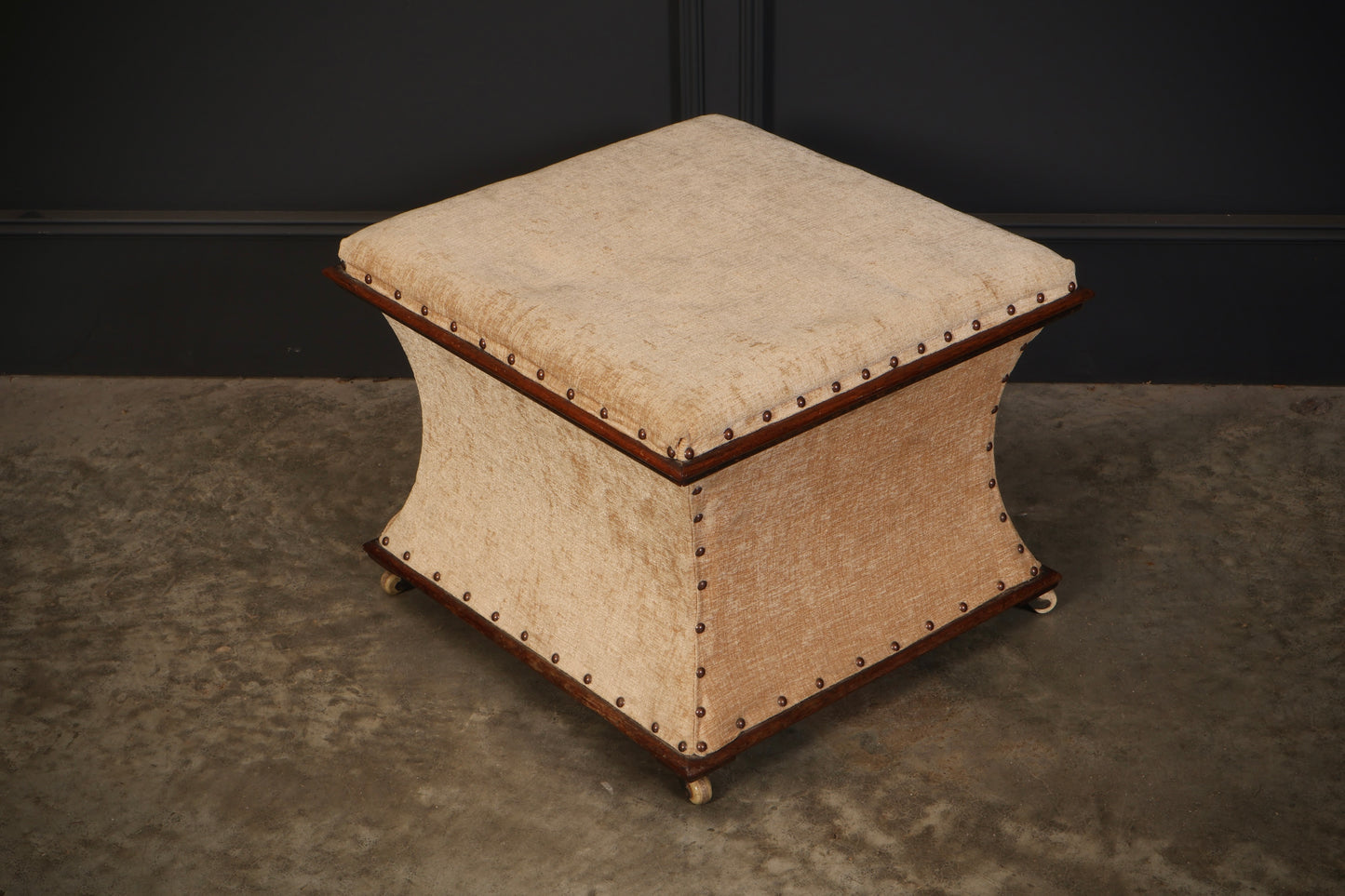 Regency Mahogany Box Ottoman