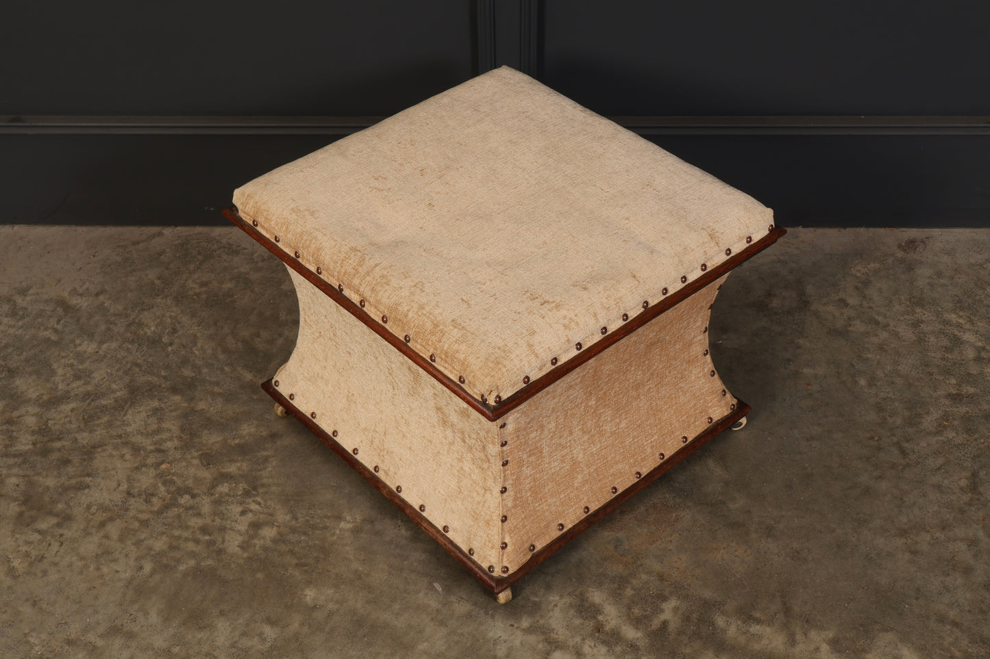 Regency Mahogany Box Ottoman