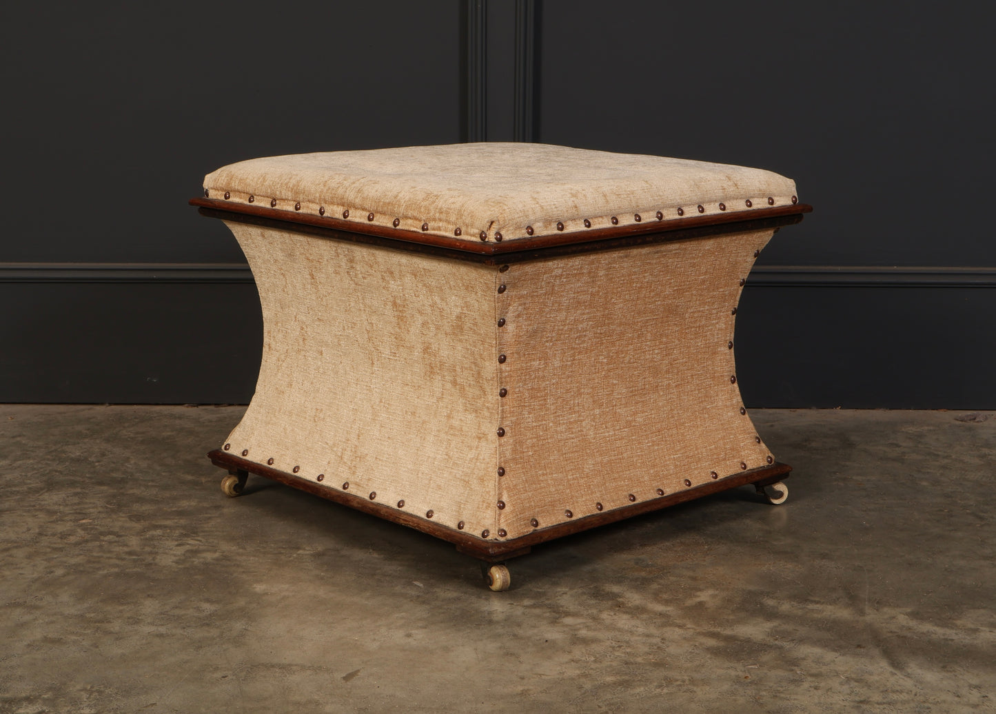 Regency Mahogany Box Ottoman