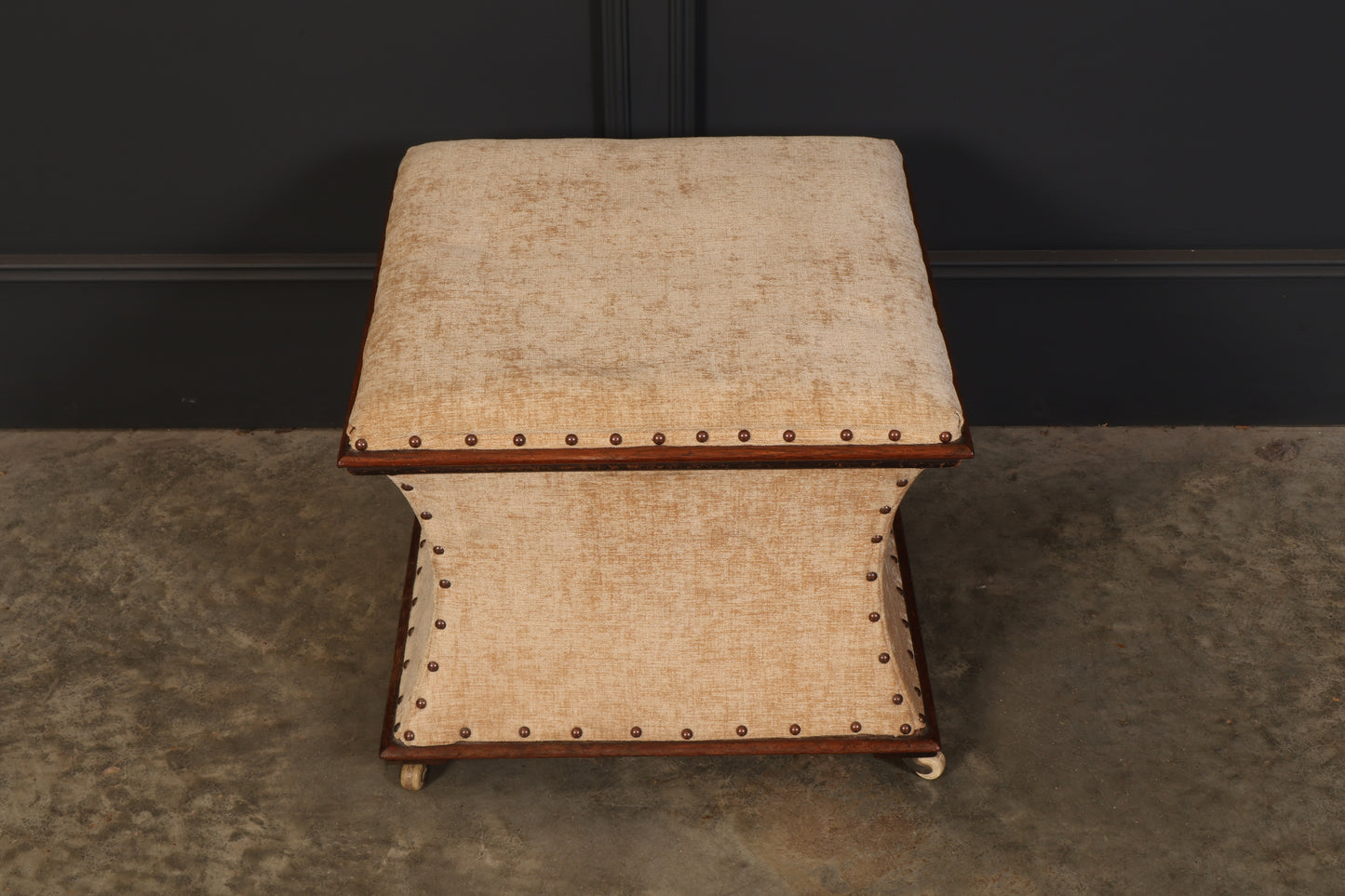 Regency Mahogany Box Ottoman