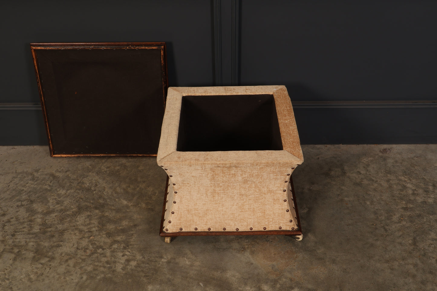 Regency Mahogany Box Ottoman
