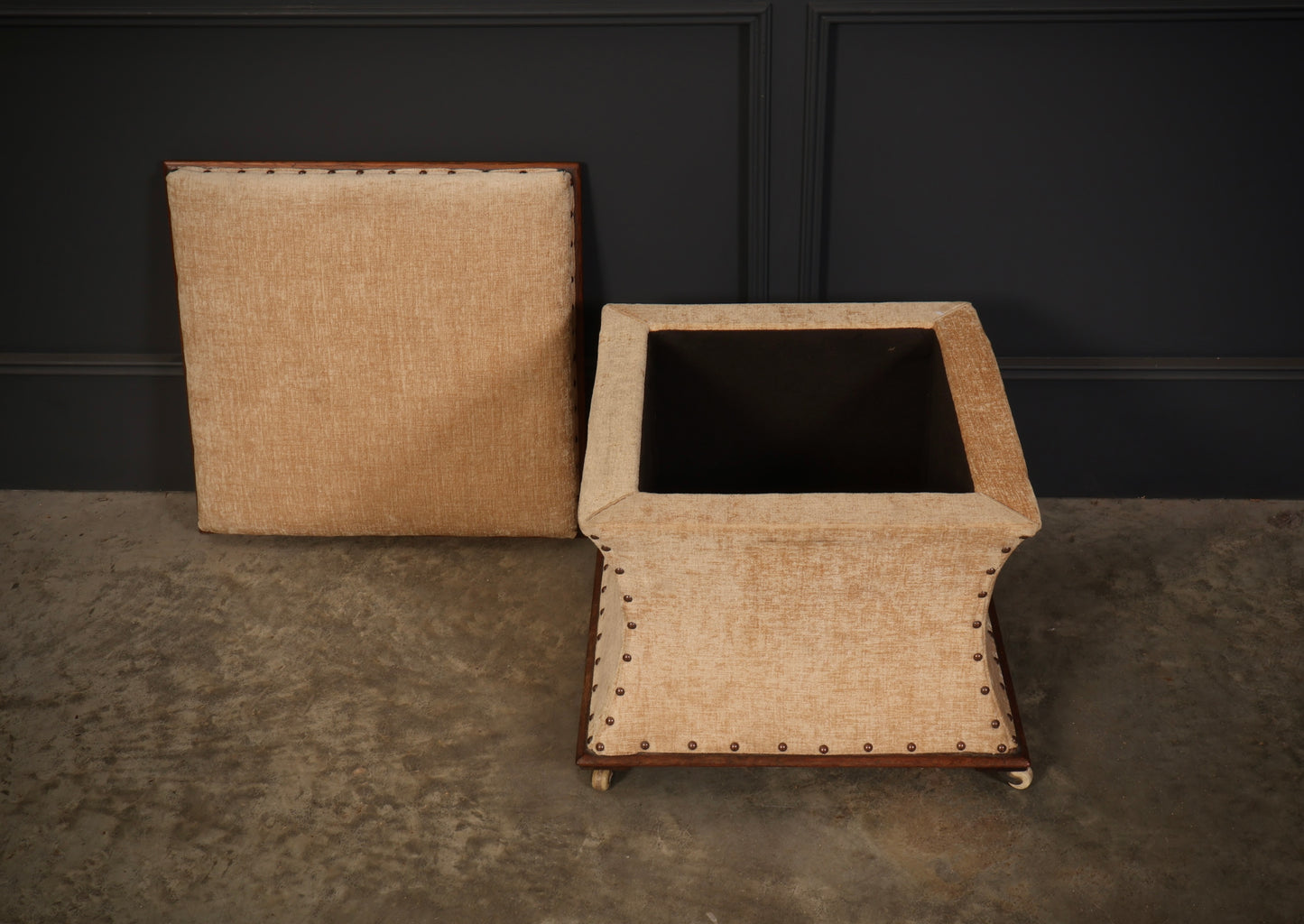 Regency Mahogany Box Ottoman