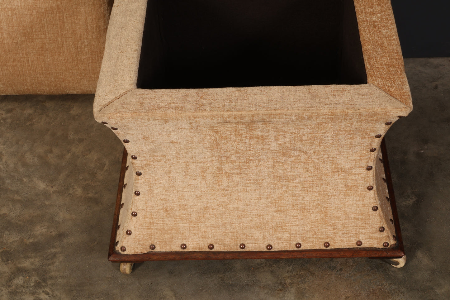 Regency Mahogany Box Ottoman