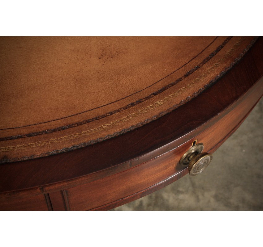 Regency Mahogany Drum Table