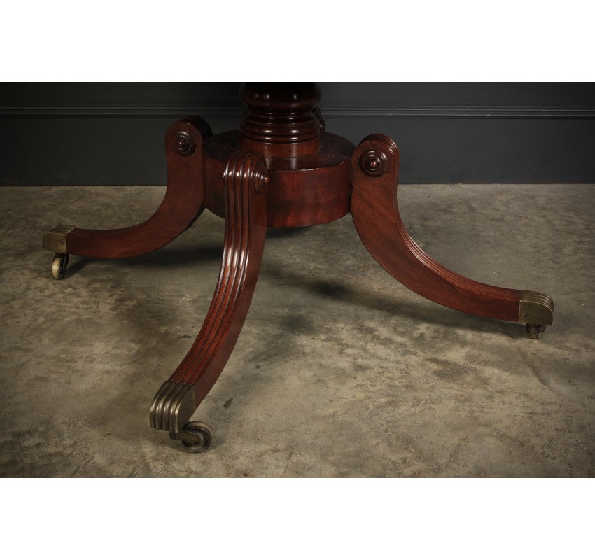 Regency Mahogany Drum Table