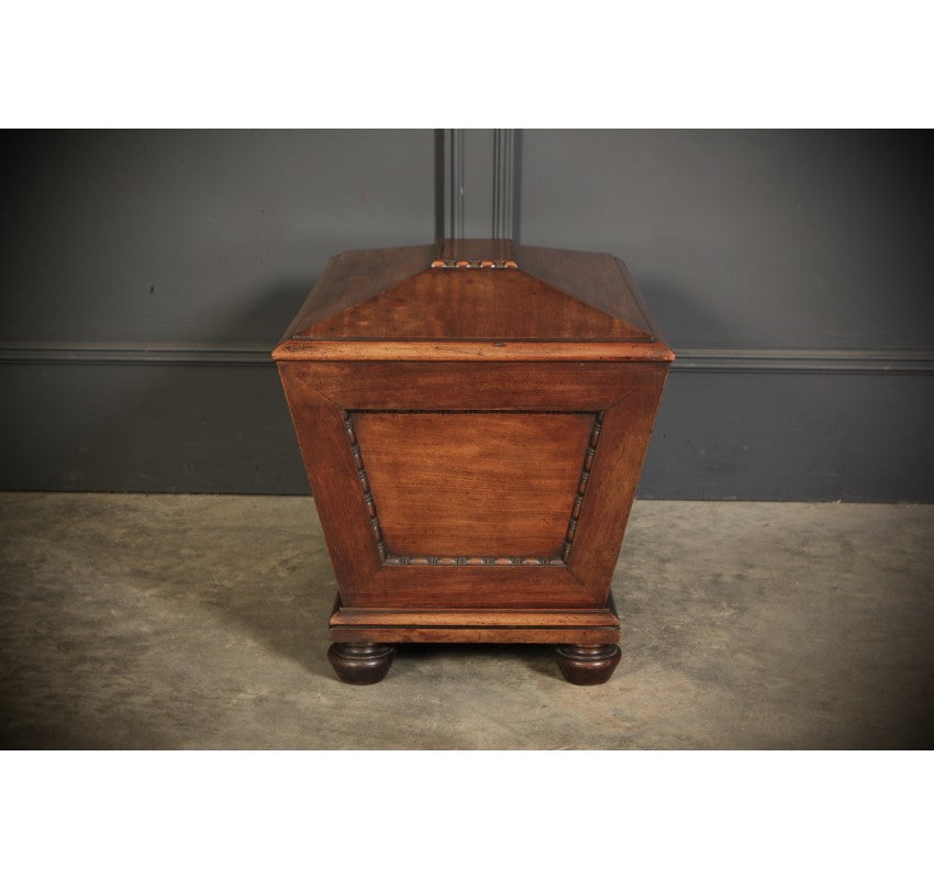Regency Mahogany Sarcophagus Cellarette Box