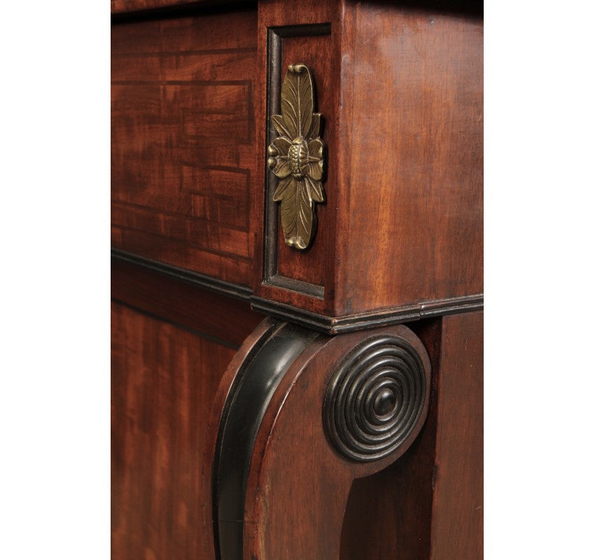 Regency Mahogany Secrétaire Bookcase