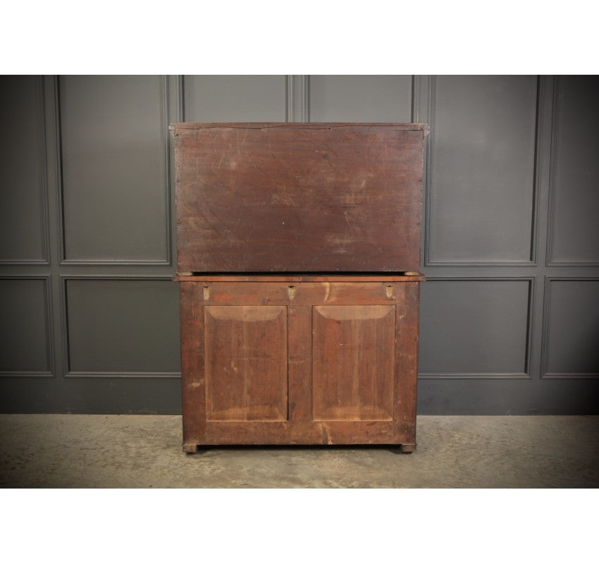 Regency Mahogany Secrétaire Bookcase