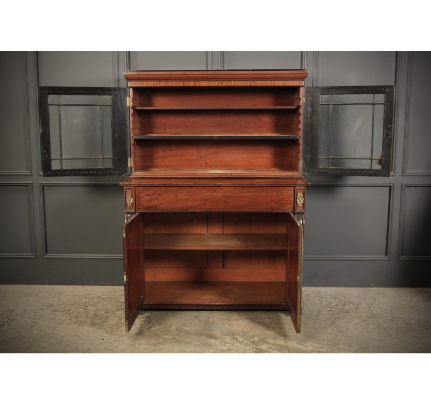 Regency Mahogany Secrétaire Bookcase