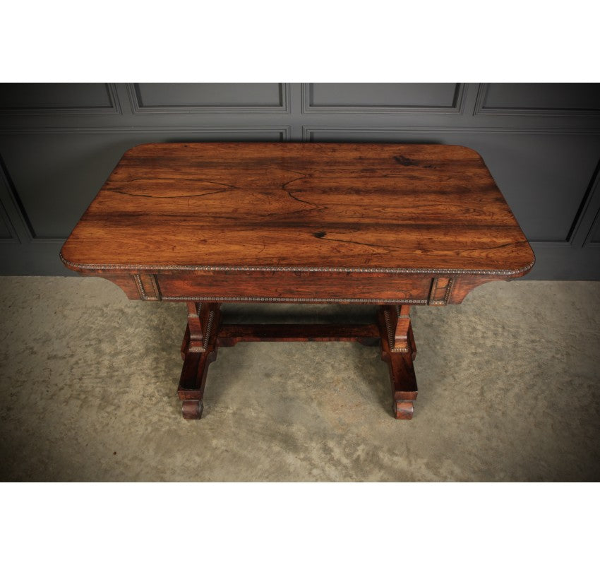 Regency Rosewood Library Writing Table