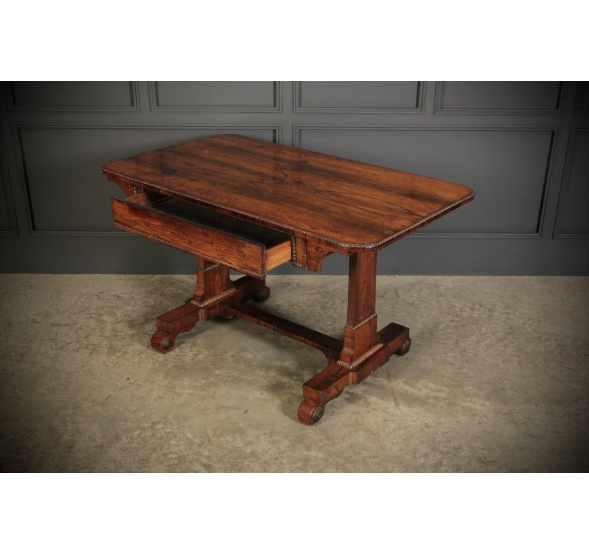 Regency Rosewood Library Writing Table