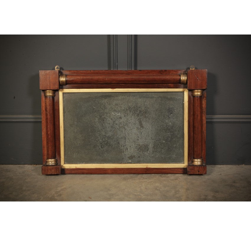 Rosewood & Gilt Overmantle Mirror
