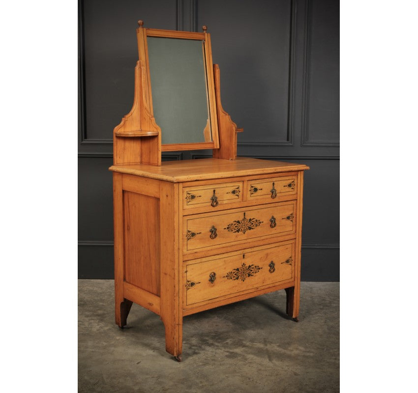 Satin Birch Stencilled Dressing Chest