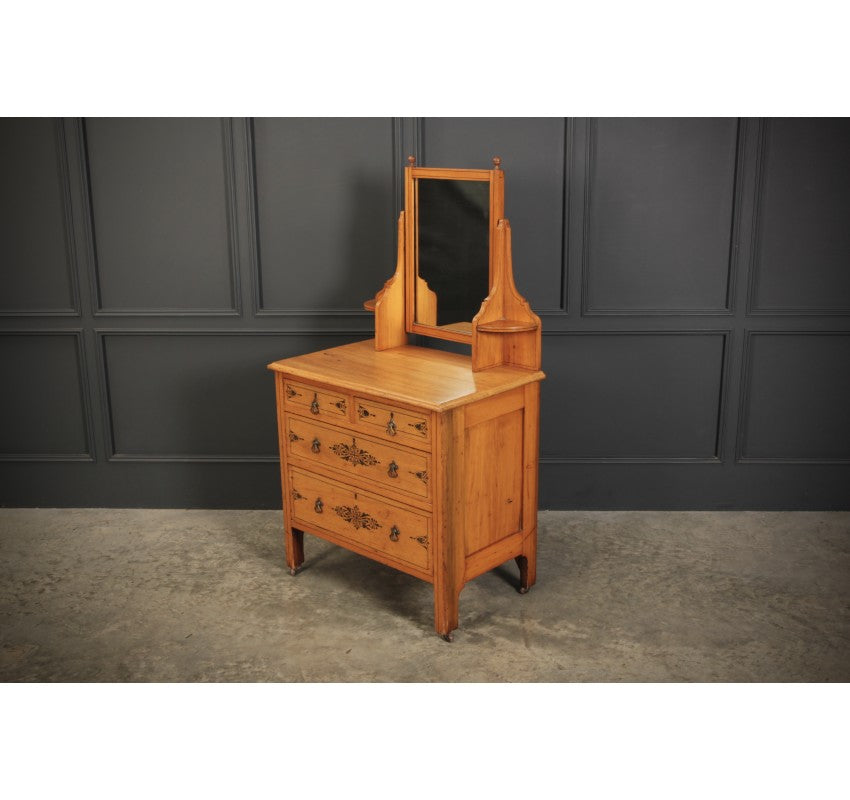 Satin Birch Stencilled Dressing Chest