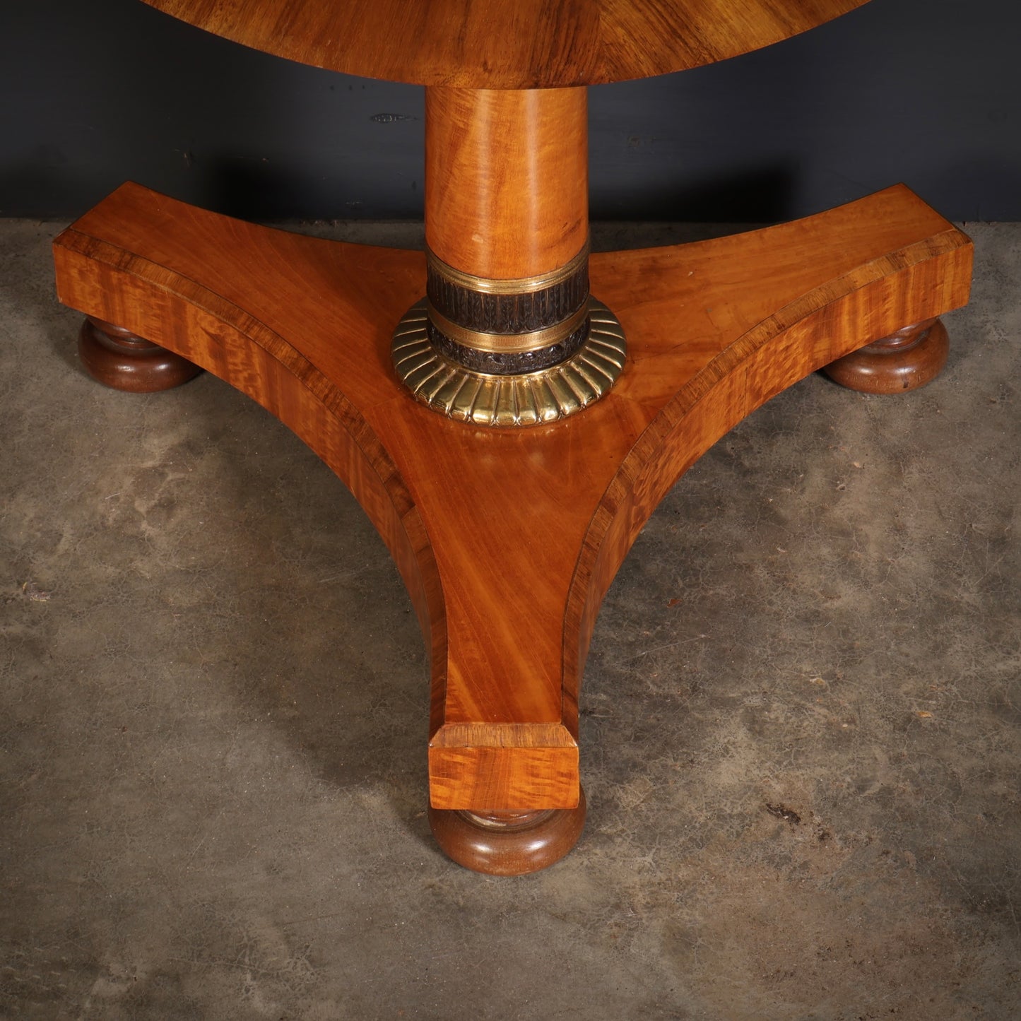 Satinwood & Walnut Round Occasional Table