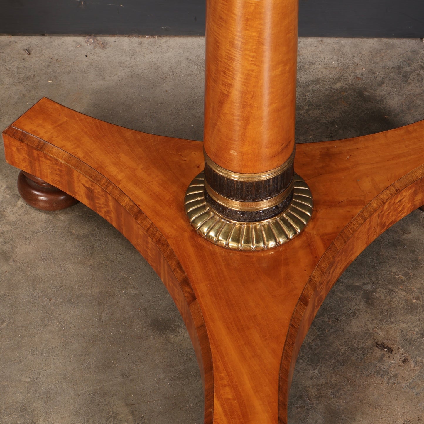 Satinwood & Walnut Round Occasional Table