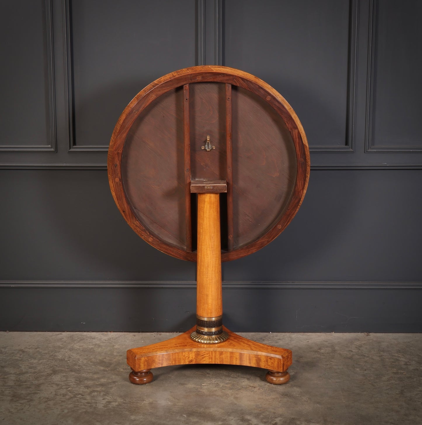 Satinwood & Walnut Round Occasional Table