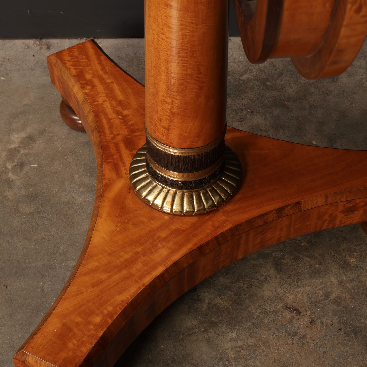 Satinwood & Walnut Round Occasional Table
