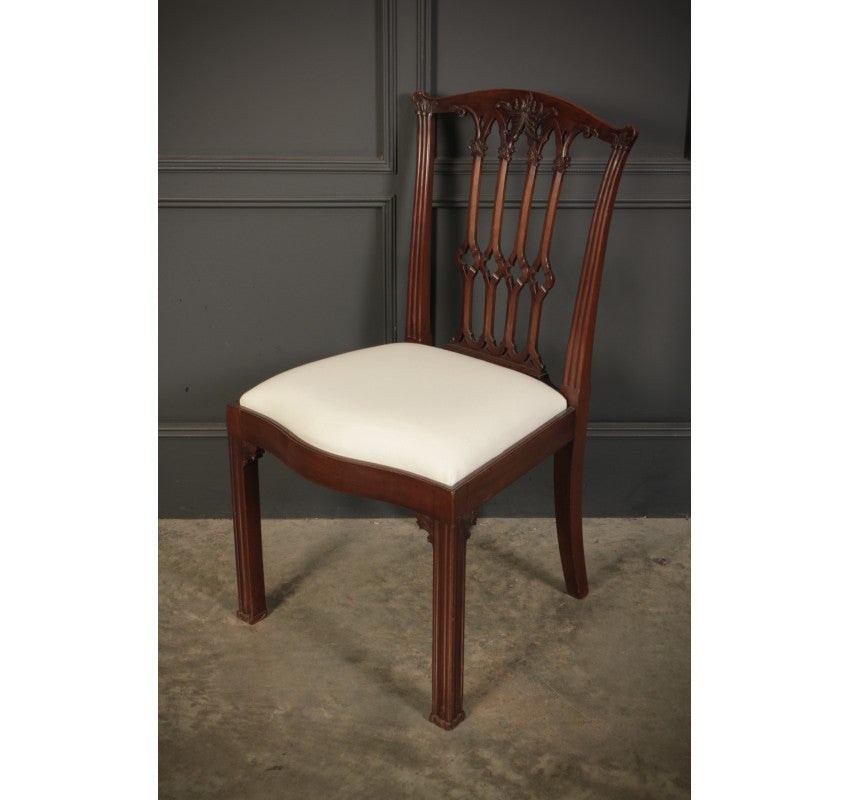 Set of 8 Mahogany Chippendale Style Dining Chairs