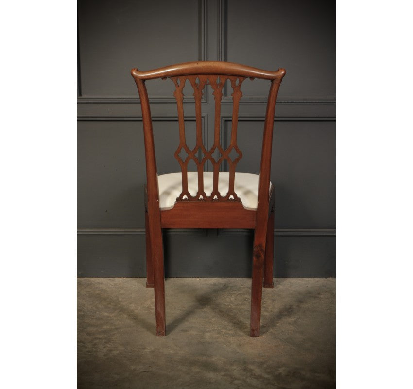 Set of 8 Mahogany Chippendale Style Dining Chairs